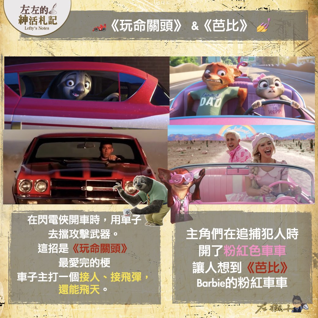 【你有找到《鬼店》、《小姐與流氓》、《料理鼠王》嗎？】《#動物方城市2》觀影重點，10個隱藏彩蛋總整理！（下篇：電影篇）