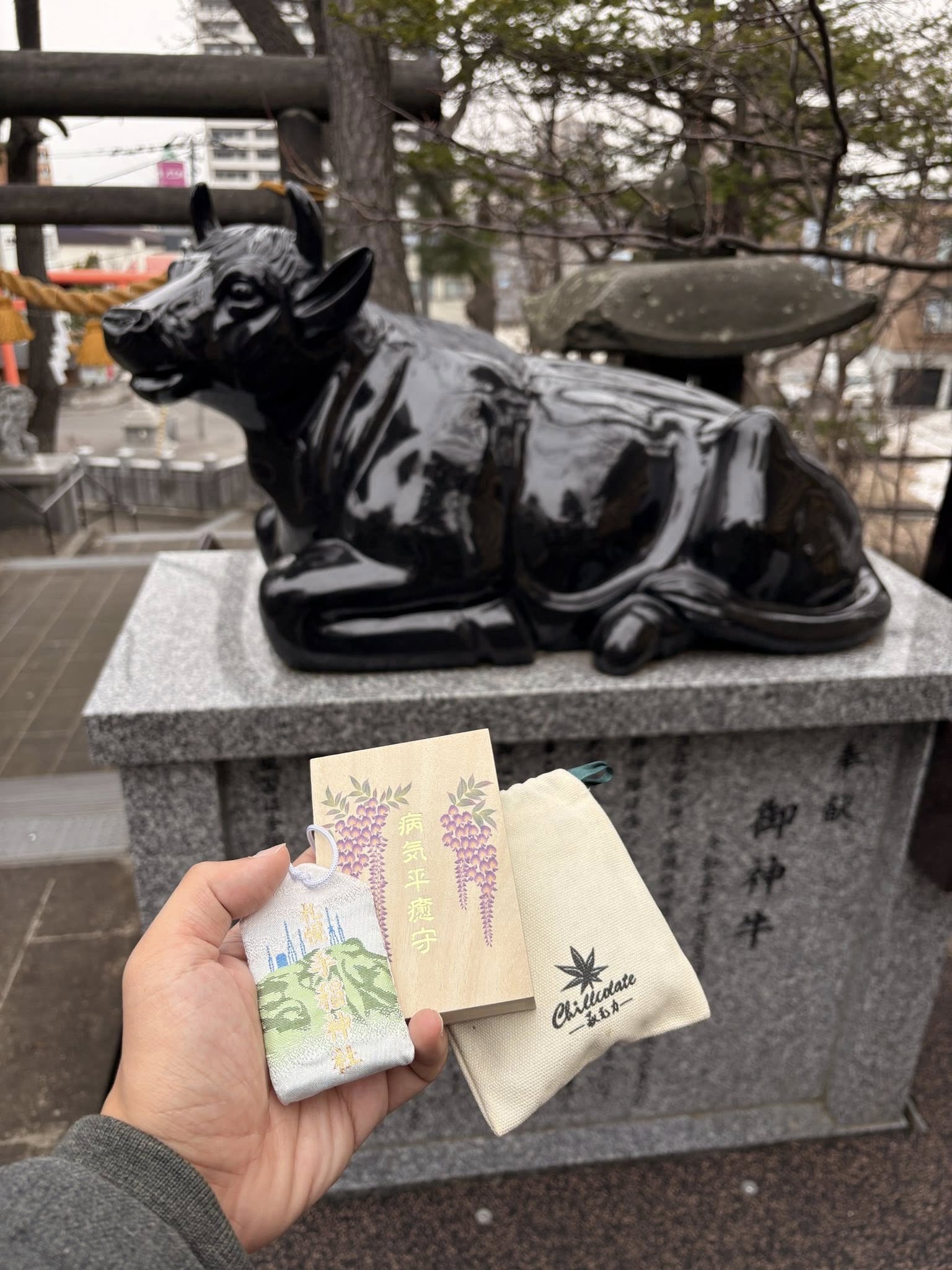 滑雪族必備！手稻神社 滑雪御守！  另外還有能量很強的健康御守&幸運石！